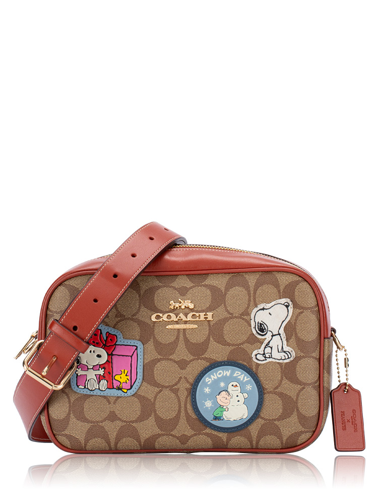 x Peanuts CF304 Signature Snoopy Jamie Crossbody Khaki Redwood