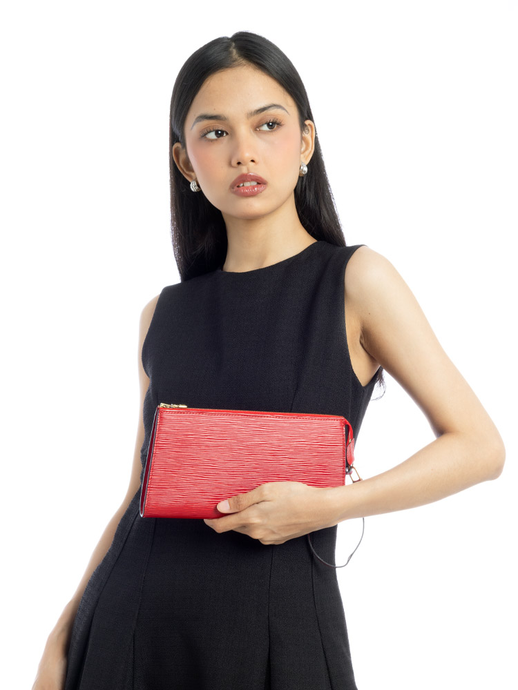 Epi Pochette 24 Accessories Rouge