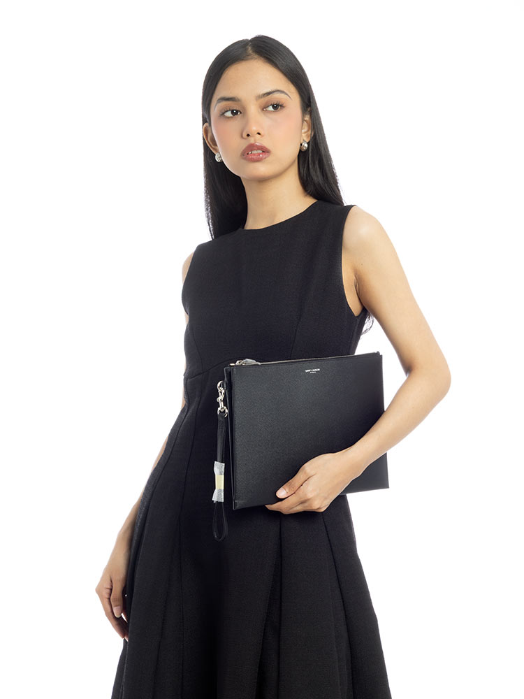 Grain De Poudre Flat Pouch Black