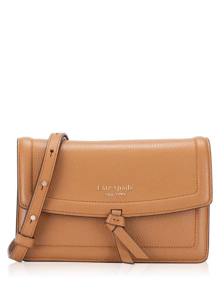 Knott Flap Crossbody Brown