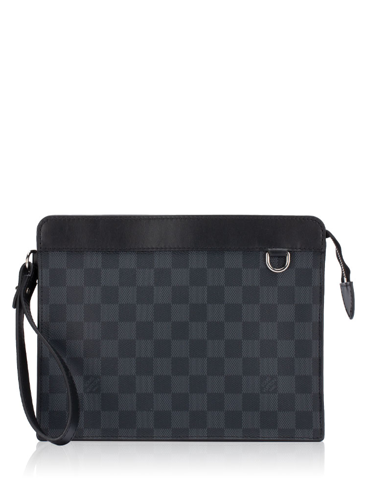 Men Damier Graphite Standing Pouch
