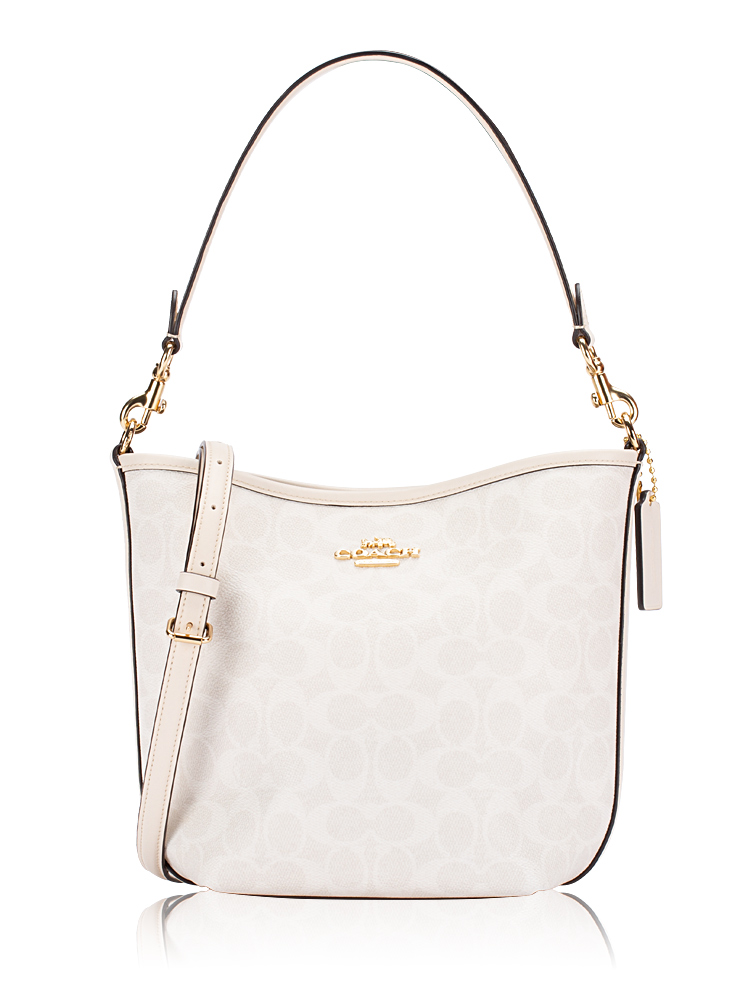 CT800 Signature City Bucket Bag White Chalk