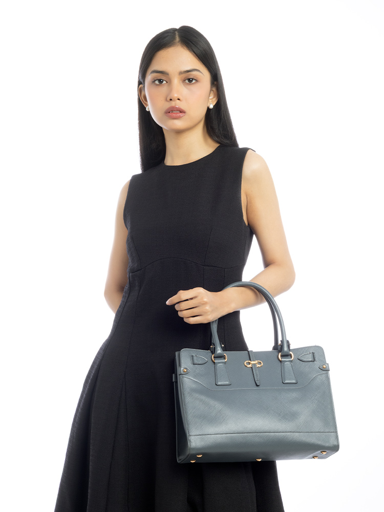 Briana Small Tote Grey