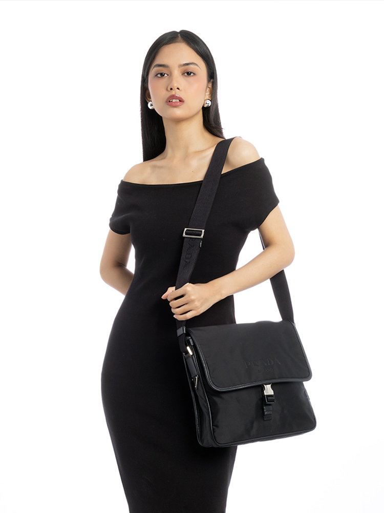 Tesutto Saffiano Messenger Nero