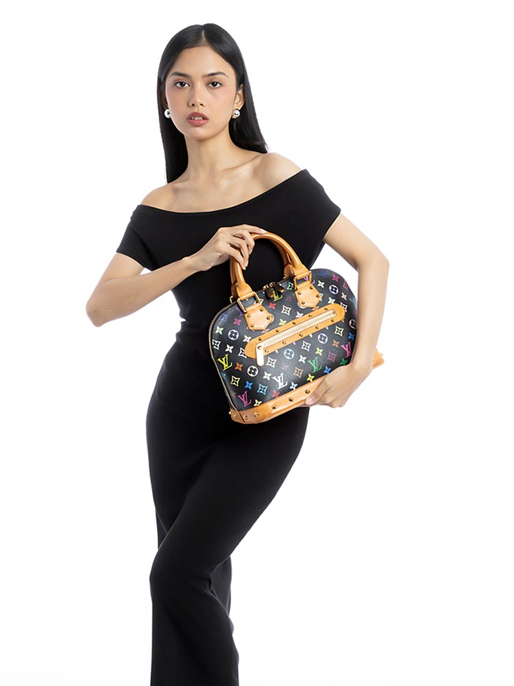Monogram Multicolor Alma PM Noir