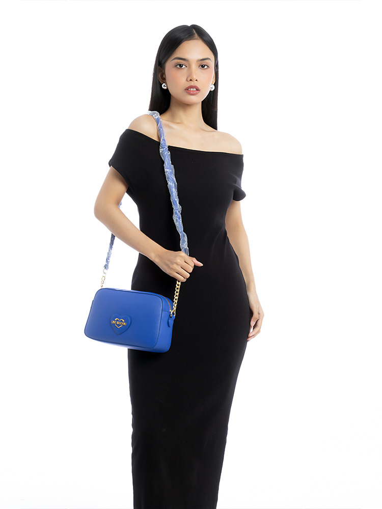 Love Leather Crossbody Blue