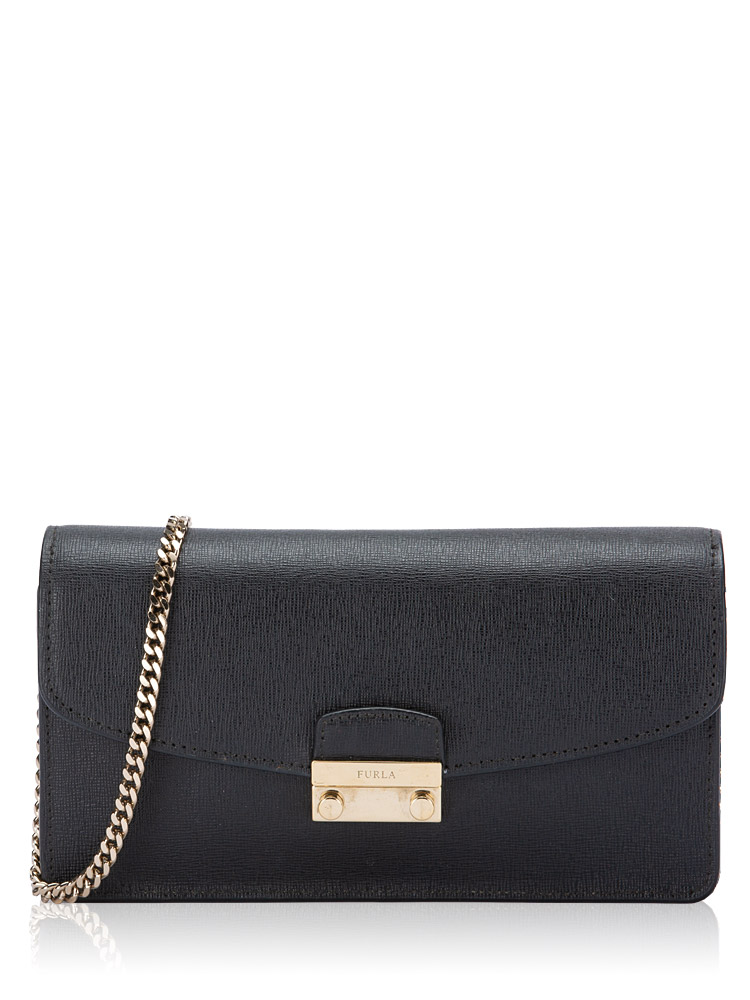 Leather Julia Small Crossbody Black