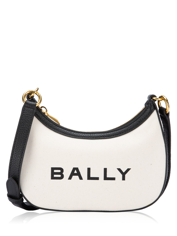 Logo Ellipse Crossbody Natural Black