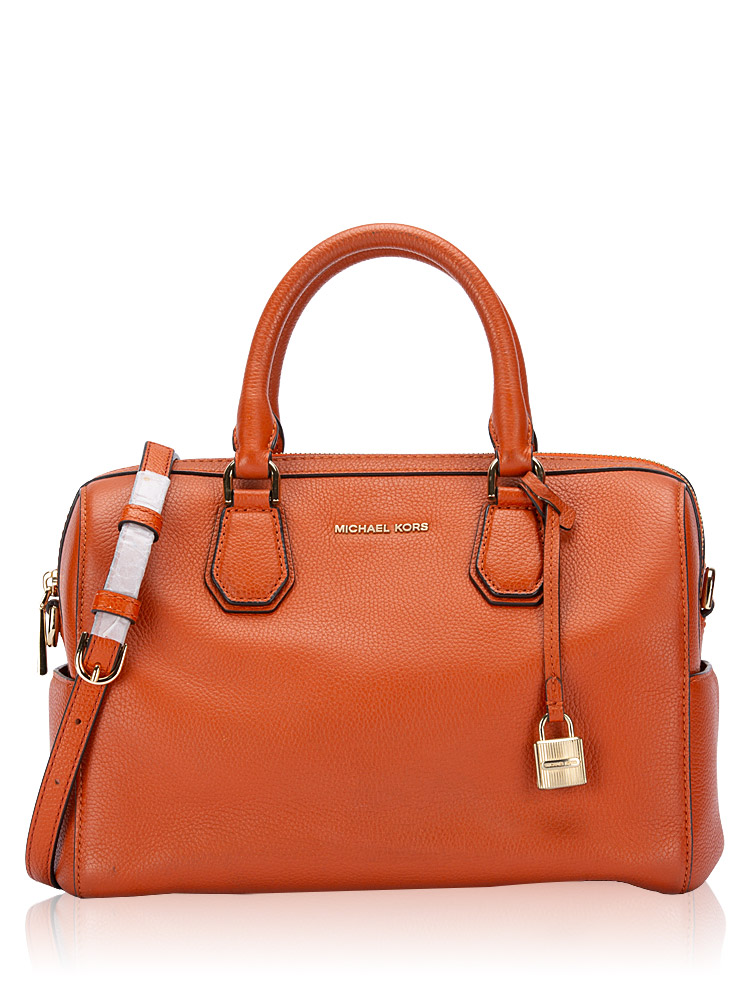Mercer Leather Medium Duffle Orange