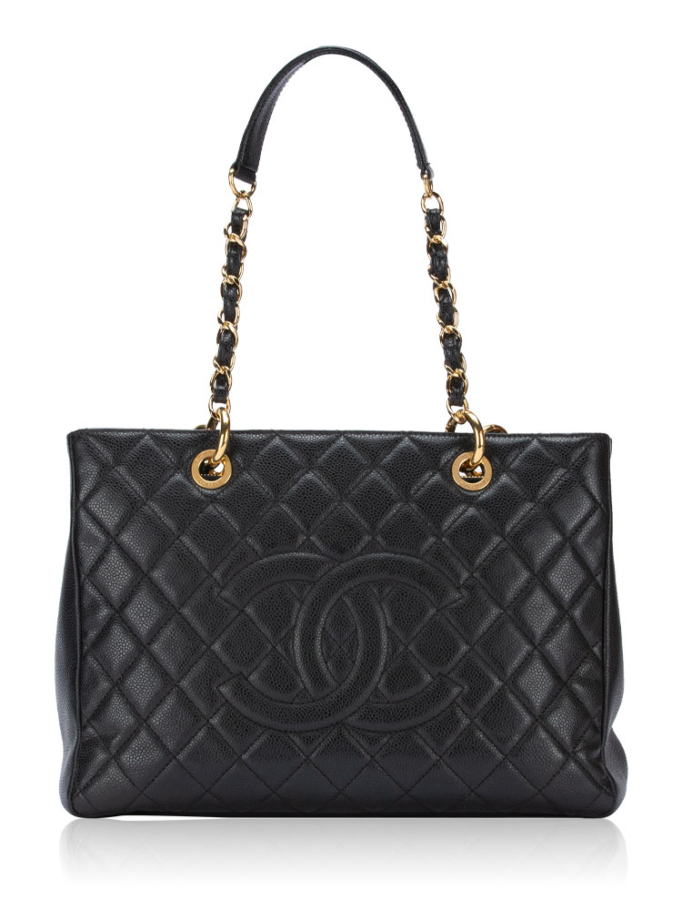 Caviar Grand Shopping Tote GST Black