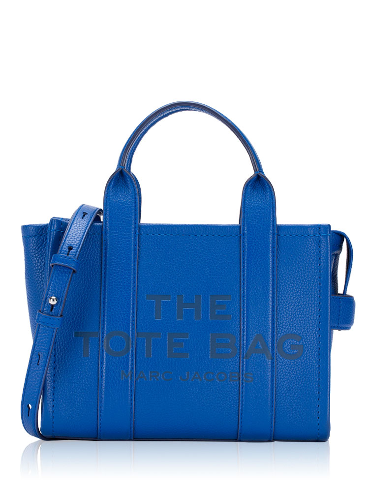 Leather The Tote Bag Small Cobalt