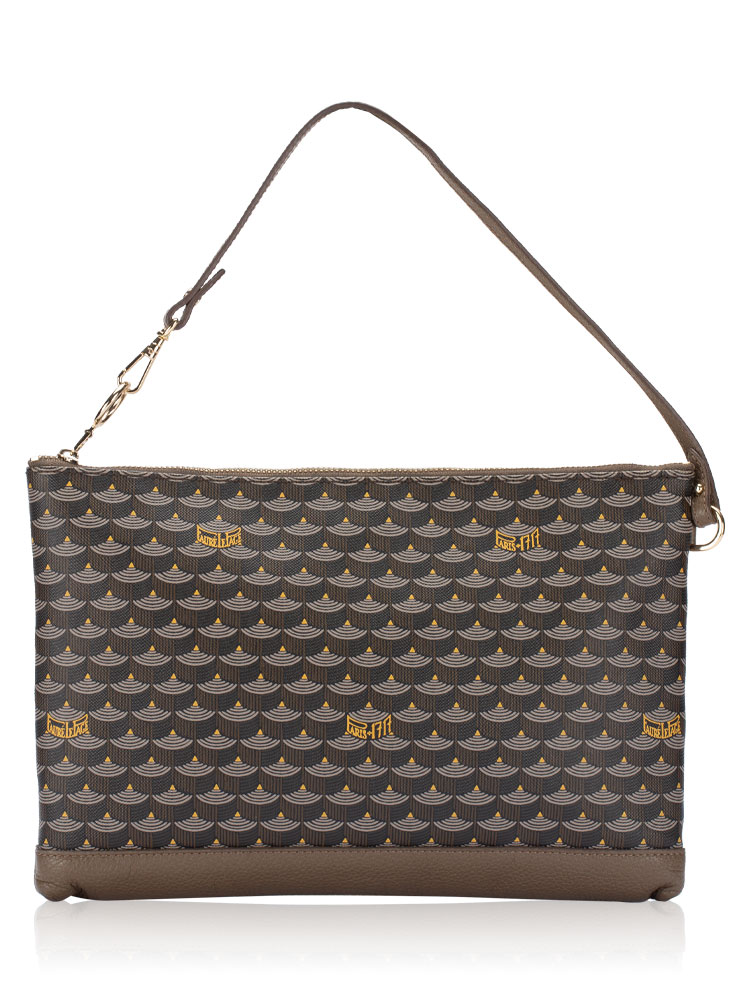 Scale Canvas 29 Zip Pochette Walnut Brown