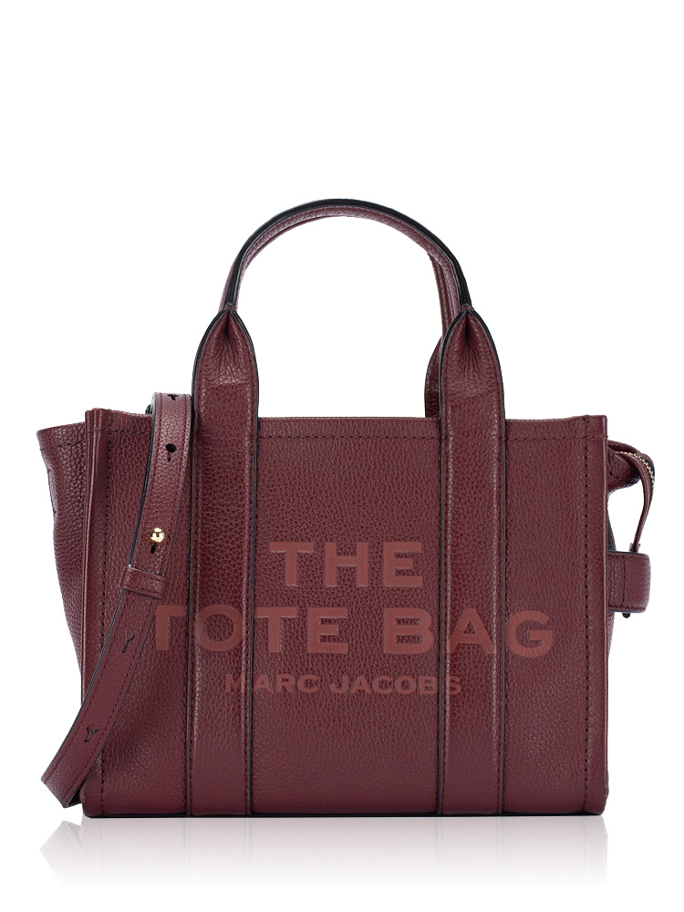 Leather The Tote Small Chianti