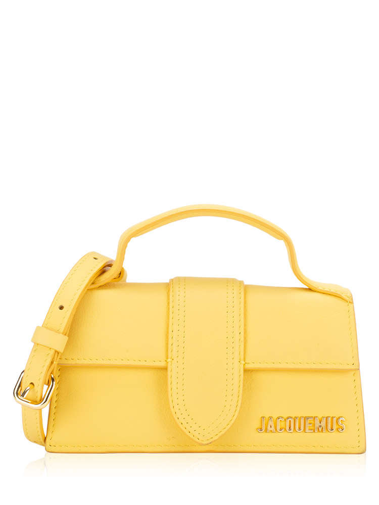 Nubuck Le Bambino Mini Top Handle Bag Yellow