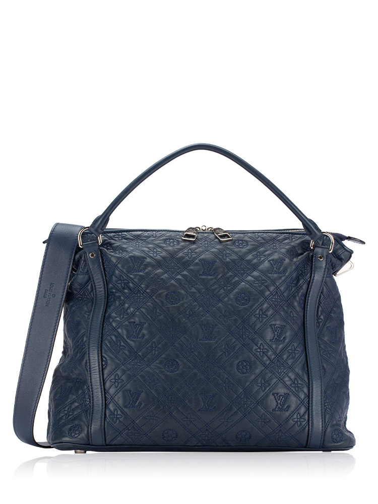 Monogram Lambskin Antheia Ixia MM Indigo
