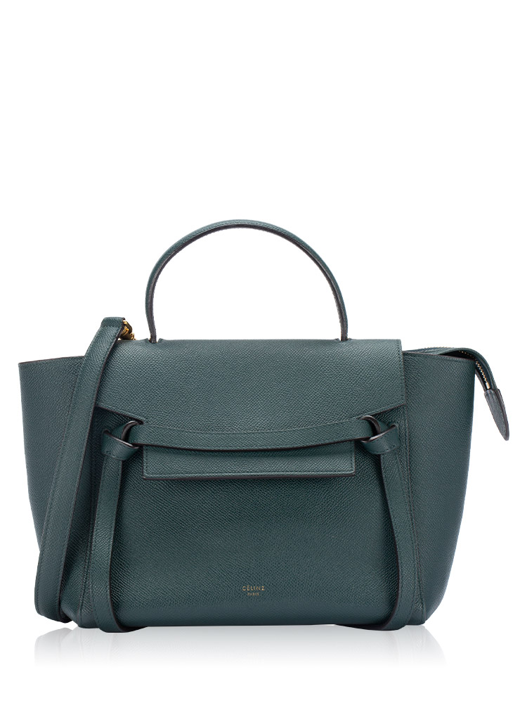 Grained Calfskin Micro Belt Bag Amazone