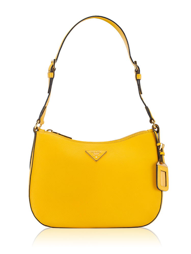 BR5007 Saffiano Lux Hobo Mimosa