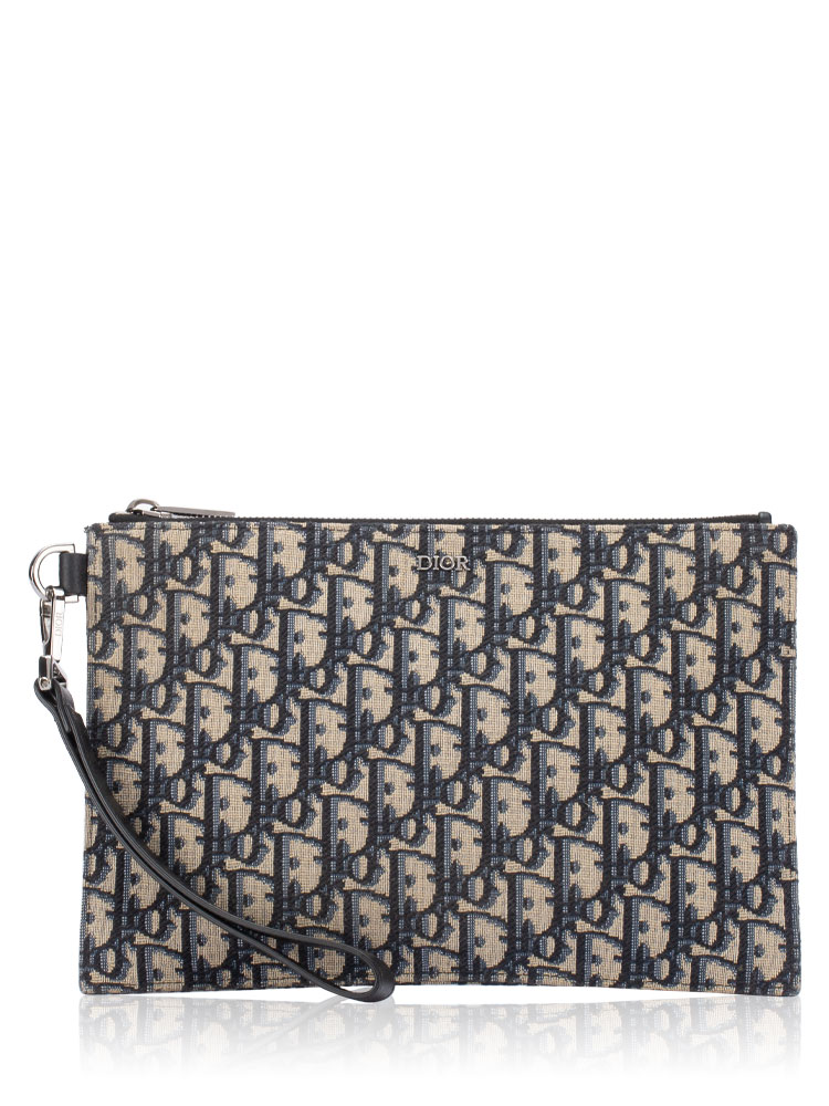 Oblique A5 Flat Pouch Blue