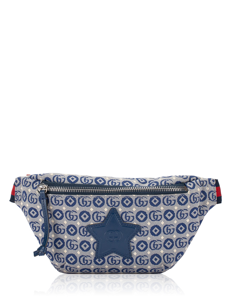 Jacquard Double G Star Childrens Belt Bag Blue