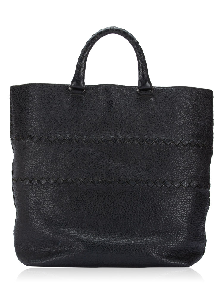 Cervo Deerskin Large Tote Black